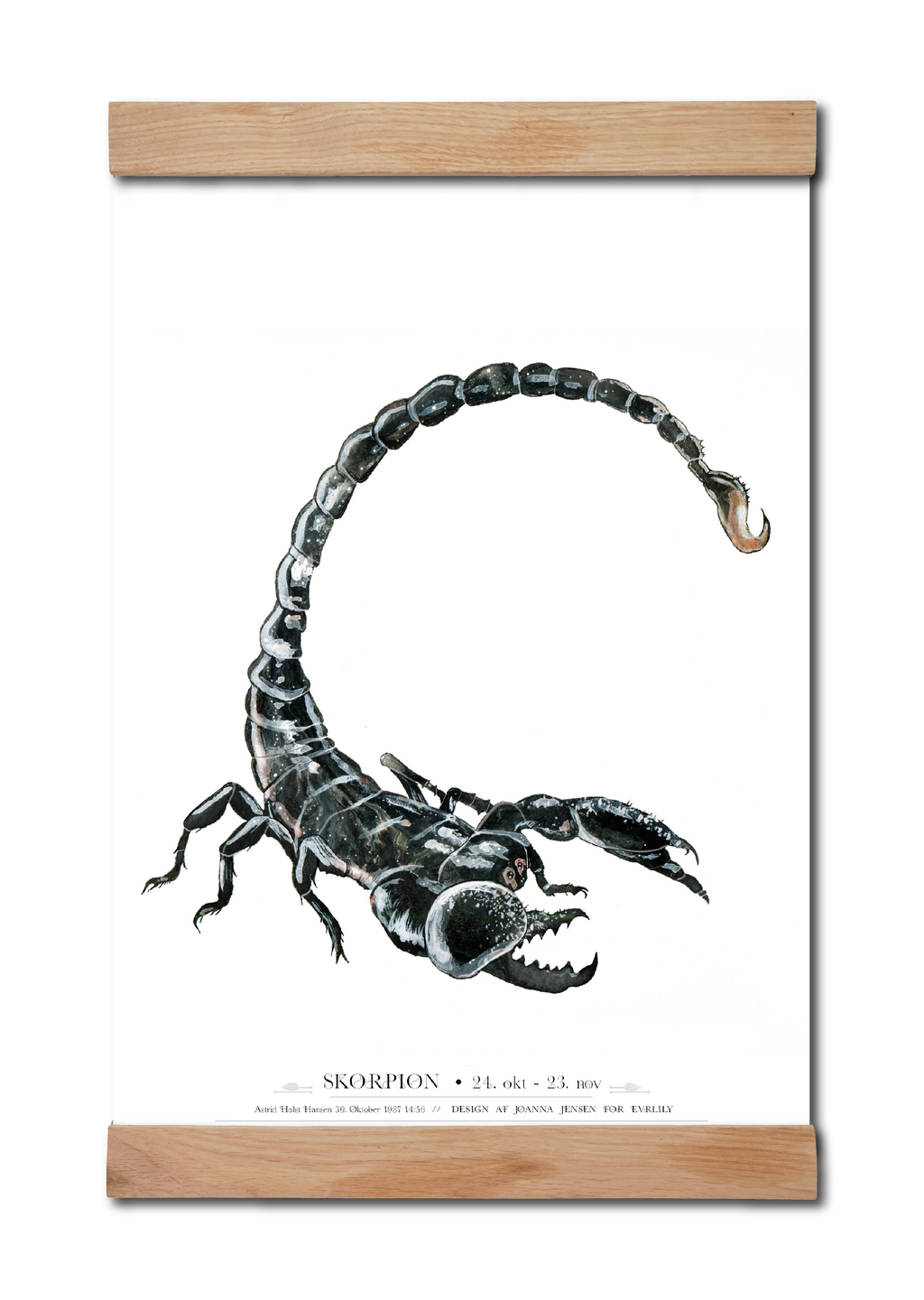 personlig plakat med skorpion stjernetegn 