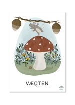 Indlæs billede til gallerivisning Petrine WIllero har tegnet denne fine plakat til børneværelset, med stjernetegnet vægten.

