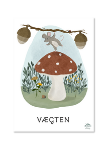 Petrine WIllero har tegnet denne fine plakat til børneværelset, med stjernetegnet vægten.