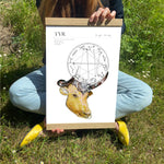 Indlæs billede til gallerivisning Zodiac og stjernetegn som plakat med tyren
